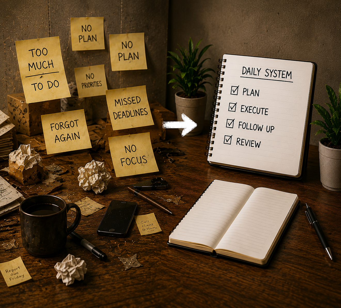 Chaos to clarity at work