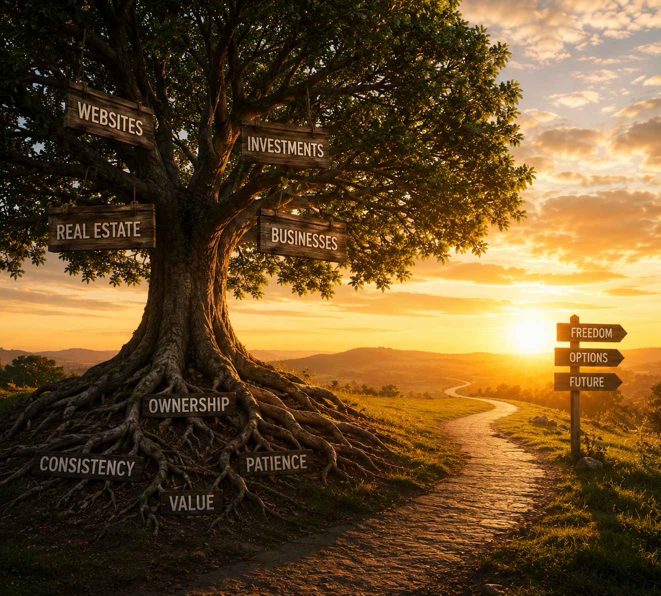 Path to financial freedom at sunset Path to financial freedom at sunset Path to financial freedom at sunset | Bobby Wiggins | Principles First. Freedom Follows.