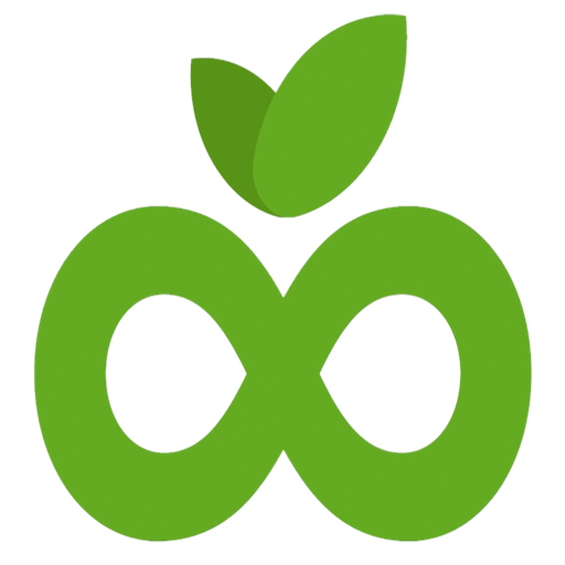 LiveGood logo featuring a stylized green infinity symbol with two leaves above it.